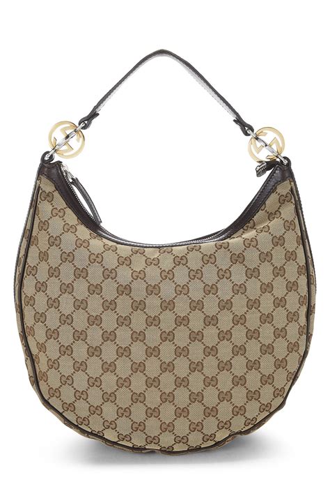 Gucci GG Canvas Twins Hobo 